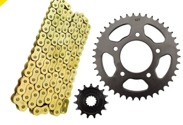 Honda Cb400 Chain & Sprocket Set (DID 525 HV Gold Chain)